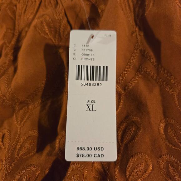 Anthropologie TINY Shirt Womens XL Tank Cami Halter Burnt Oramge NWT-pls‎ read - Picture 7 of 9